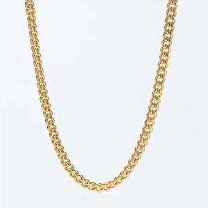 The Gold Gods 6mm Gold Miami Cuban Chain Necklace. 18”